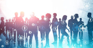 attendees at conference, tradeshow, event