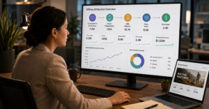 marketer analyzing how digital ads translate into offline sales